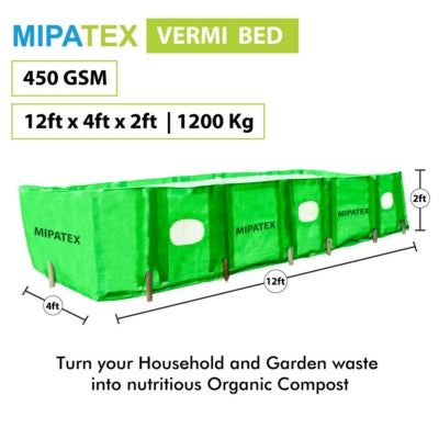 Mipatex Vermi Compost Bed 450 GSM (Green)