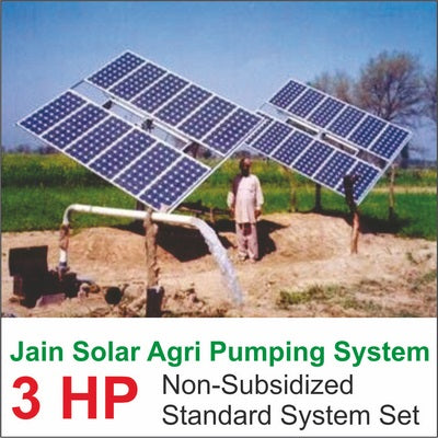 Jain Solar Agri Pumping 3 Hp 3000 Wp 100 Mtr Fix Stand Regular
