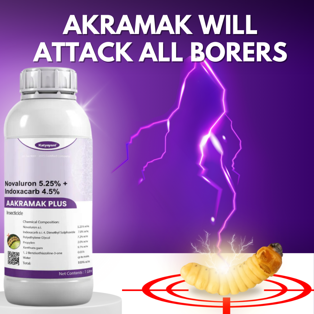 Katyayani Aakramak Plus - Novaluron 5.25% + Indoxacarb 4.5%