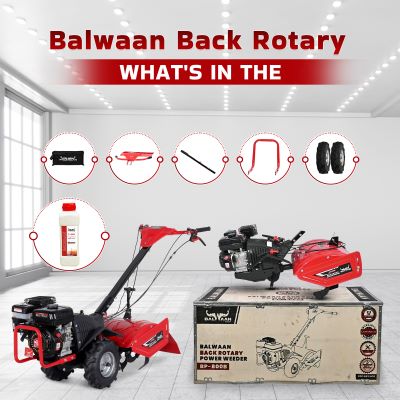 Balwaan Petrol Back Rotary Power Weeder (4-Stroke) BP-800B