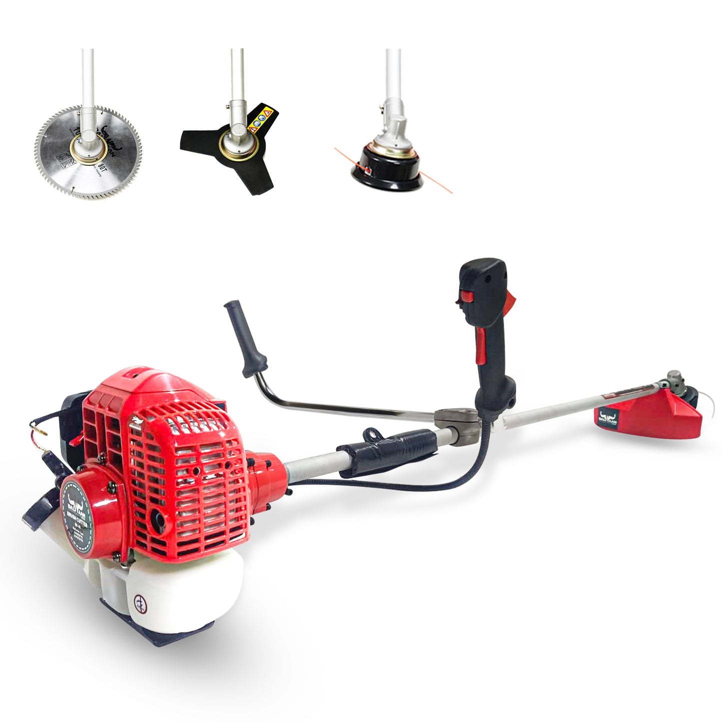 Balwaan Side Pack 2-Stroke Brush Cutter BX-45 | 41.5cc 2-Stroke Petrol Engine | Professional Trimmer with Diamond Cut Blade