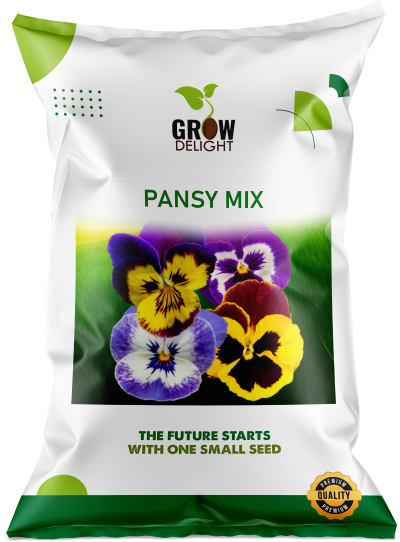 Grow Delight Imported Pansy Mix - 600 seeds