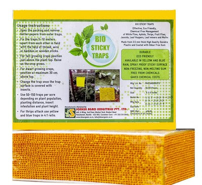 Sonkul Jumbo Yellow Sticky Trap - 12 x 8 inches (25 Pieces)