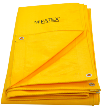 Mipatex Tarpaulin / Tirpal 8 Feet x 9 Feet 130 GSM (Yellow)