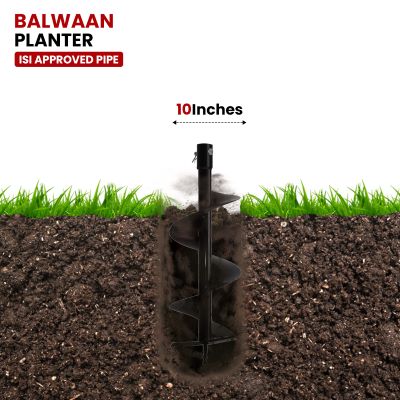 Earth Auger Planter 10 inch Double Spiral PT-10D