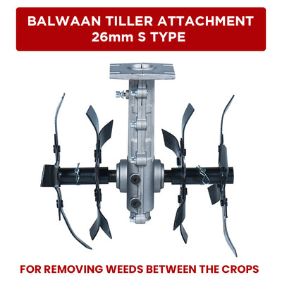 Balwaan Tiller Attachment 26mm S type (Silver)