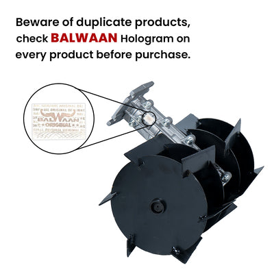 Balwaan Tiller Attachment 26mm Cross Type (Silver)