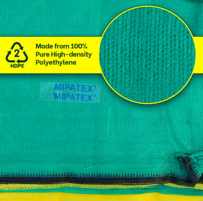 Mipatex 50% Green Shade Net 3m x 10m with Eyelets