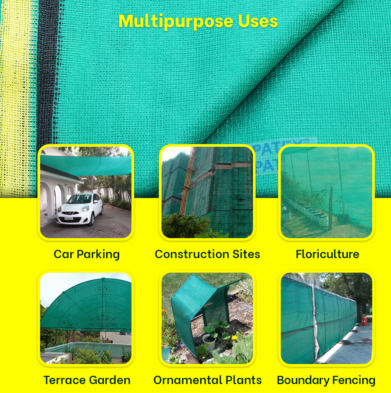 Mipatex 50% Green Shade Net 3m x 10m with Eyelets