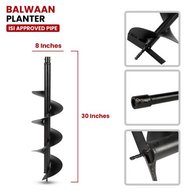 Earth Auger Planter 8 inch Double Spiral PT-8D