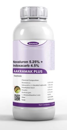 Katyayani Aakramak Plus - Novaluron 5.25% + Indoxacarb 4.5%