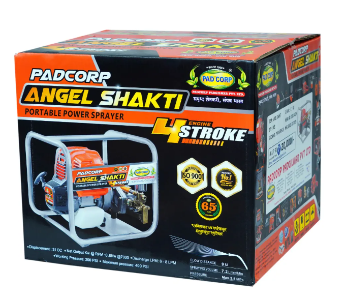 Pad Corp Angel Shakti 36CC 4-Stroke 3.0 Portable Petrol Power Sprayer