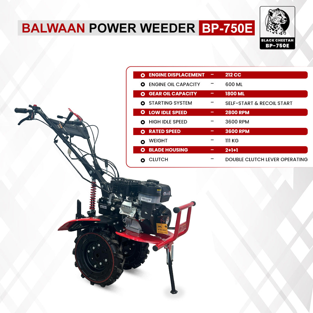 Balwaan Petrol Power Weeder (4-Stroke) BP-750E
