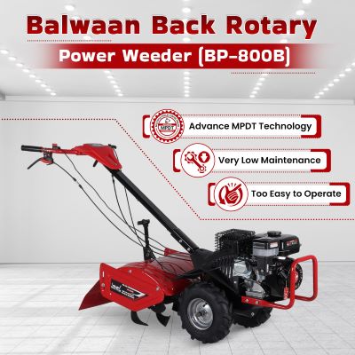 Balwaan Petrol Back Rotary Power Weeder (4-Stroke) BP-800B