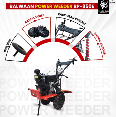 Balwaan Diesel Black Bull Power Weeder (4-Stroke) BP-850E