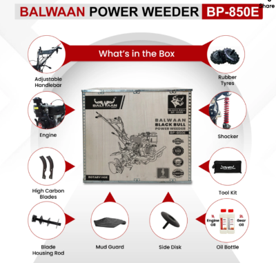 Balwaan Diesel Black Bull Power Weeder (4-Stroke) BP-850E