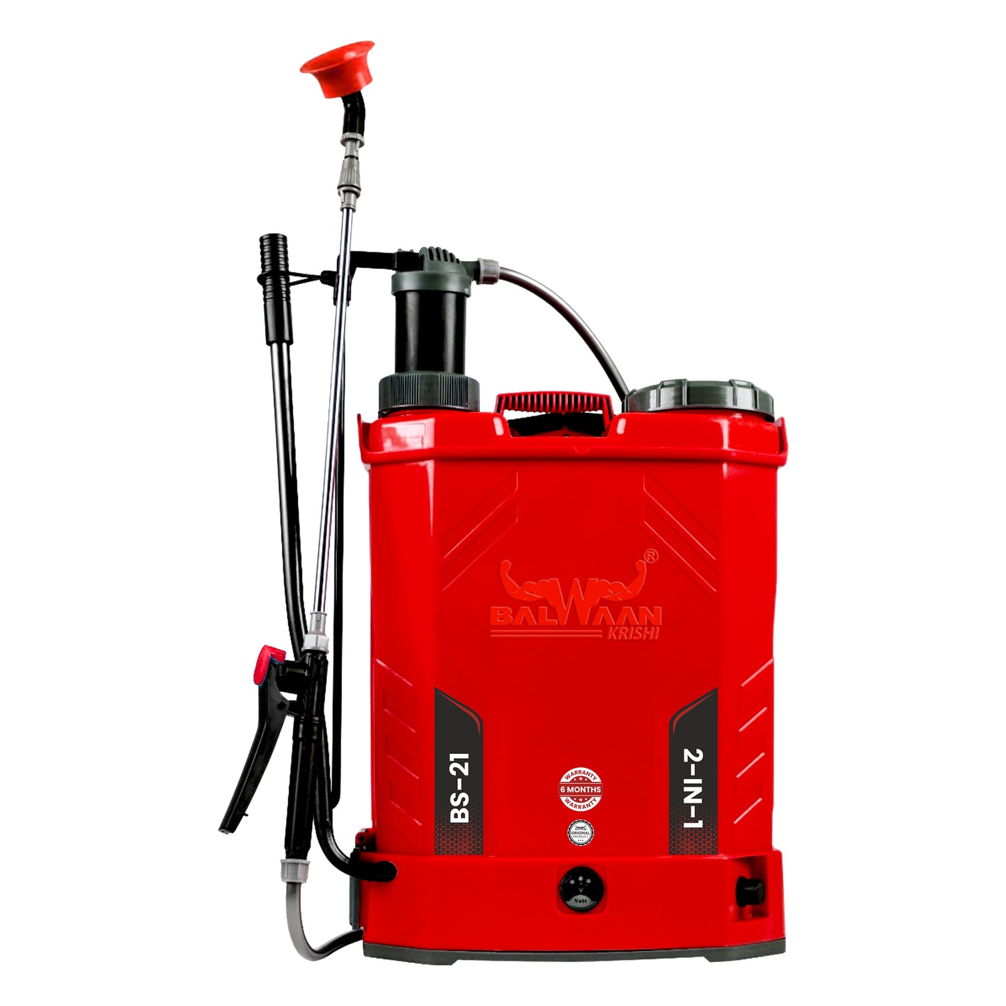 Balwaan Krishi Battery Sprayer - 2 in 1 (12x8) BS-21 |18 litres Tank Capacity | High Pressure Sprayer | Suitable for Spraying