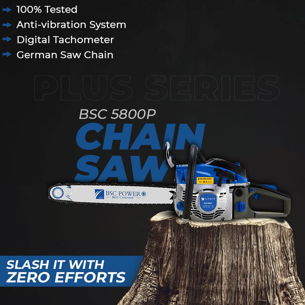 Petrol Power Plus Chainsaw 22 inch BSC 5800P