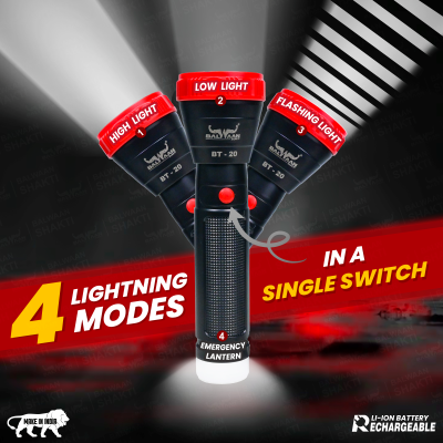 Balwaan Krishi Rechargeable LED Search Light, Candle Light BT-20