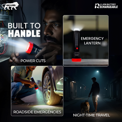 Balwaan Krishi Rechargeable LED Search Light, Candle Light BT-20