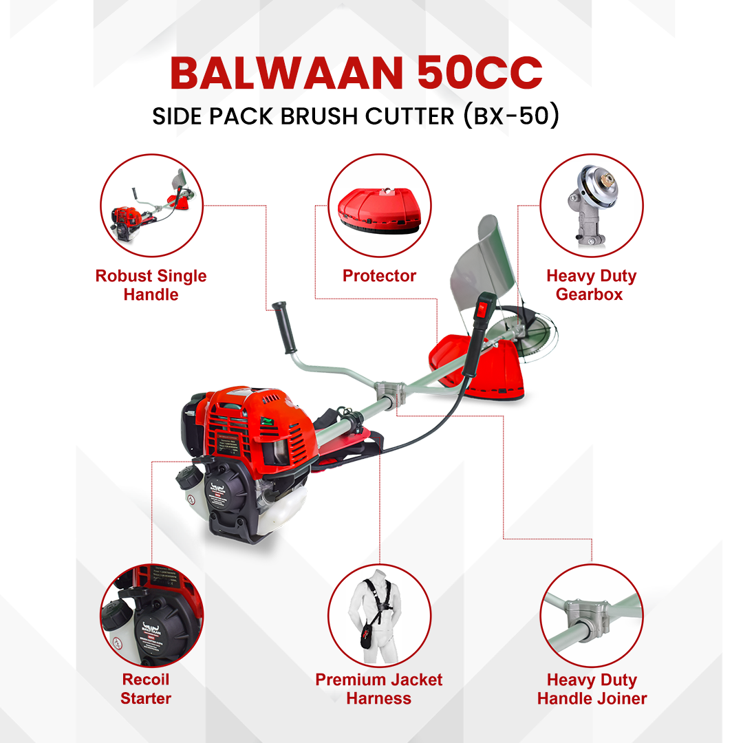 Balwaan Side Pack 4-Stroke BX-50 Brush Cutter