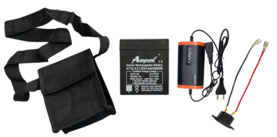 Farmio Battery, Bag and Charger for Brush Cutter