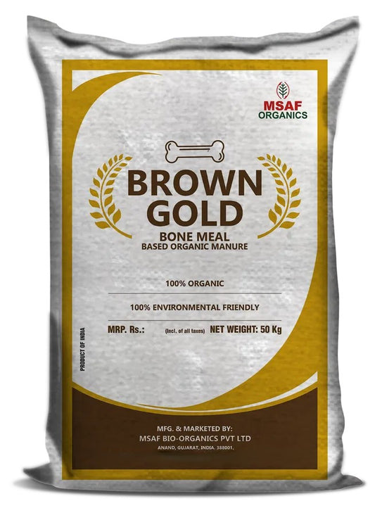 MSAF Brown Gold - Bone Meal Based Organic Manure 50 Kg (For Madhya Pradesh State Only)