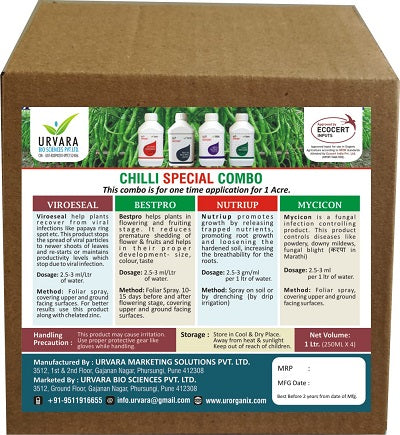 Urvara Chilli Special Kit - Organic Kit for Anti Virus