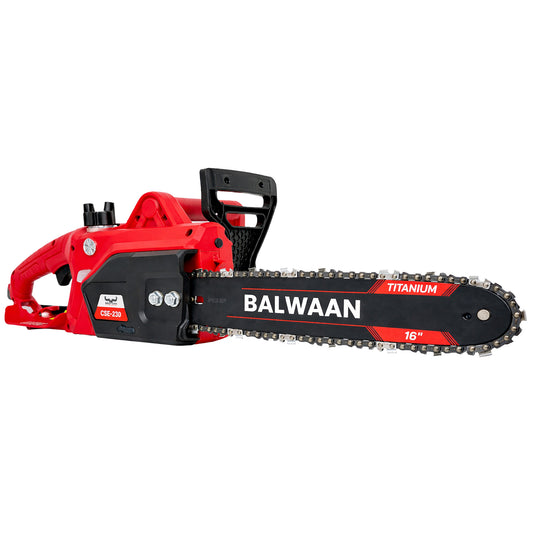 Balwaan Krishi Electric 16 Inch Chain Saw Machine for Wood Cutting | Heavy Duty Electric Chainsaw 1800W | High Power Tree & Wood Cutter for Gardening, Farm & Home Use | CSE-230