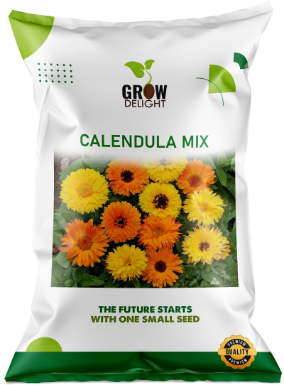 Grow Delight Imported Calendula Mix - 200 seeds