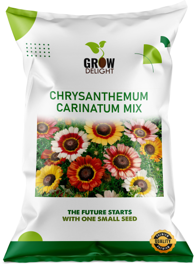 Grow Delight Imported Chrysanthemum Carinatum Mix - 600 seeds