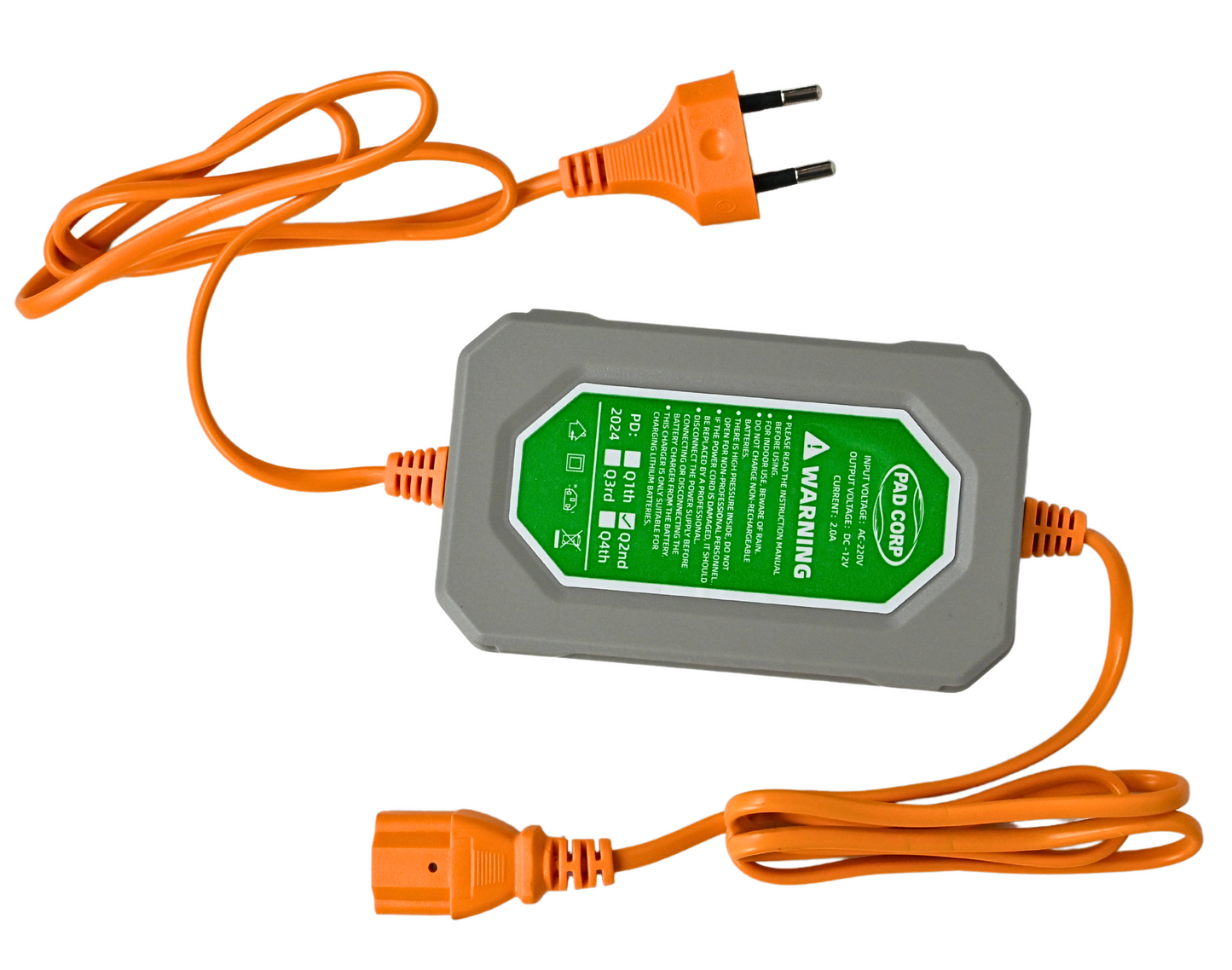 Pad Corp Double Bull Fast Charger for 12V LITHIUM Battery Sprayers