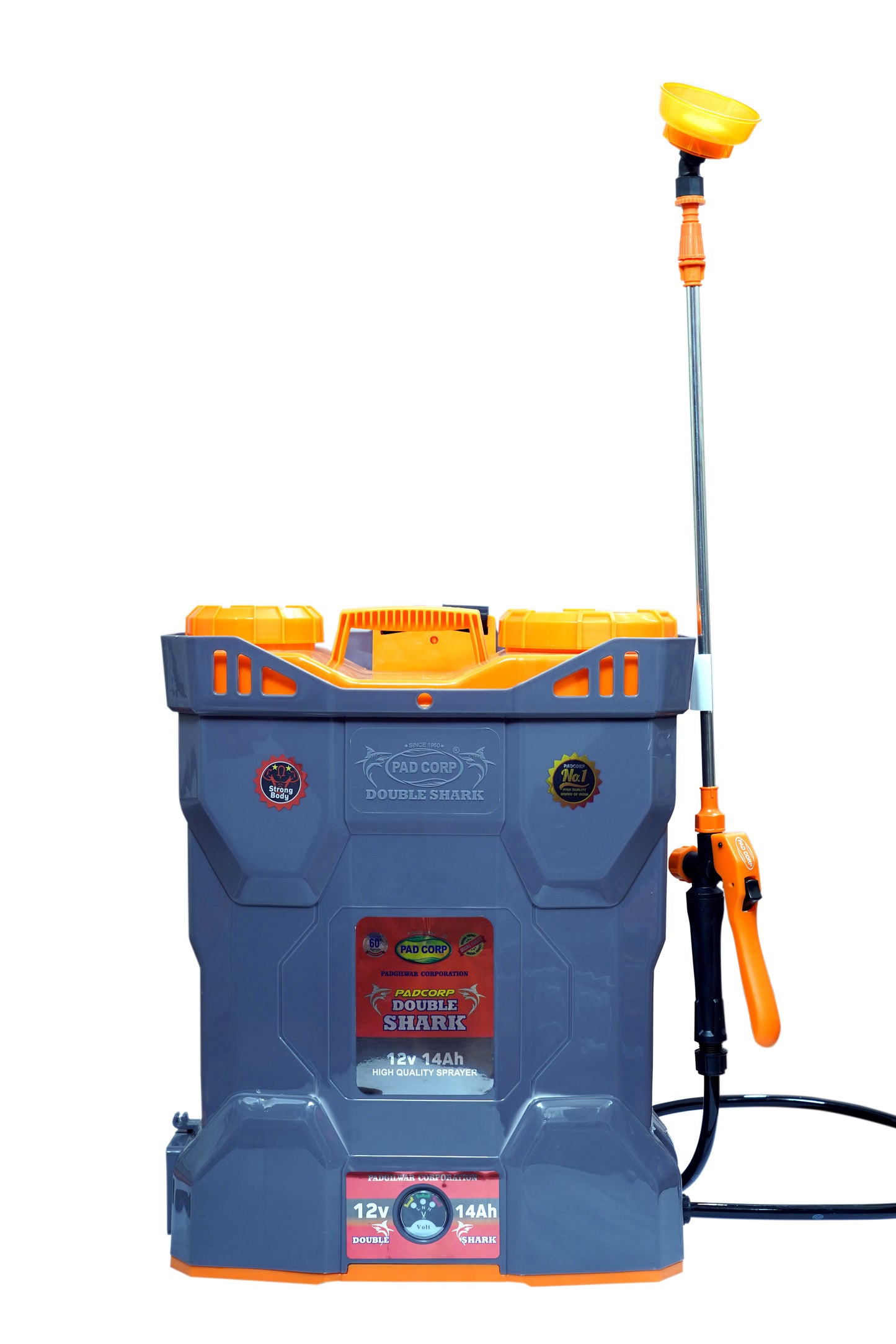 Pad Corp New Double Shark 3.0 Double Motor 12 Volts X 14 Ampere Power Motor Battery Sprayer | 18 Liter Tank Capacity