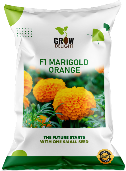 Grow Delight Marigold F1 Orange - 200 seeds