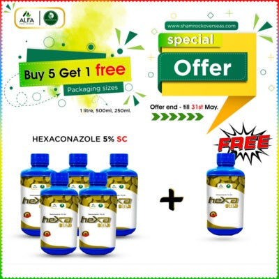 Gold Hexa - Hexaconazole 5% SC 1 litre (Shamrock) (Buy5litreGet1litreFree)