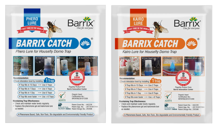 Barrix Catch Phero Lure & Kairo Lure for Housefly Domo Trap