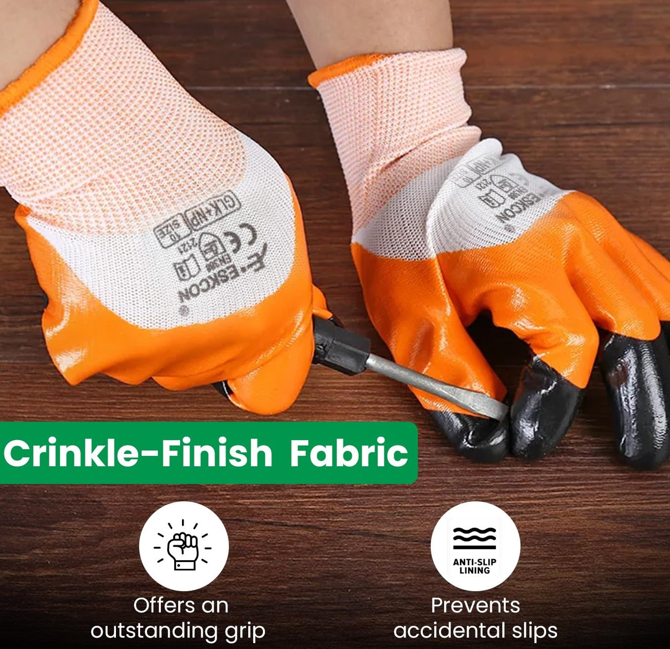 Dian Professional Gardening Gloves for Men & Women | Thorn Proof Nitrile Coated