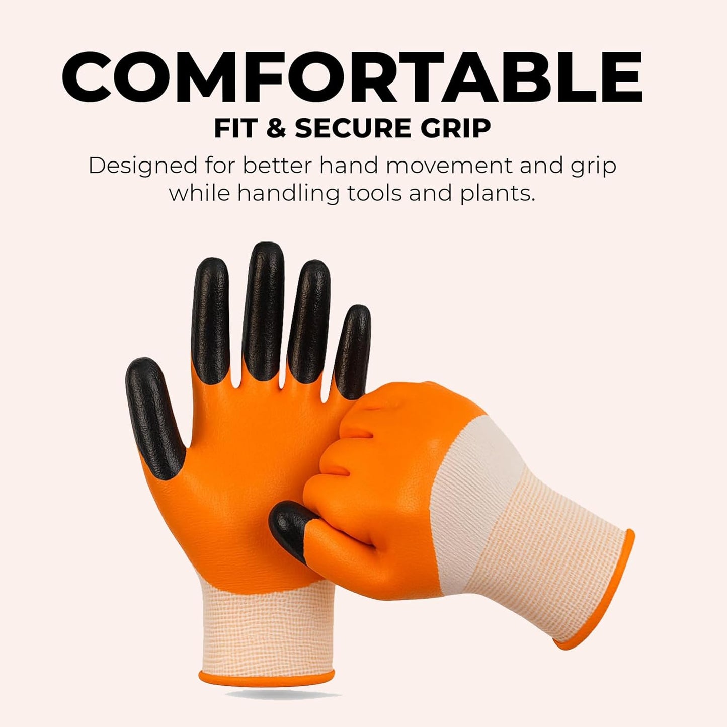 Dian Professional Gardening Gloves for Men & Women | Thorn Proof Nitrile Coated
