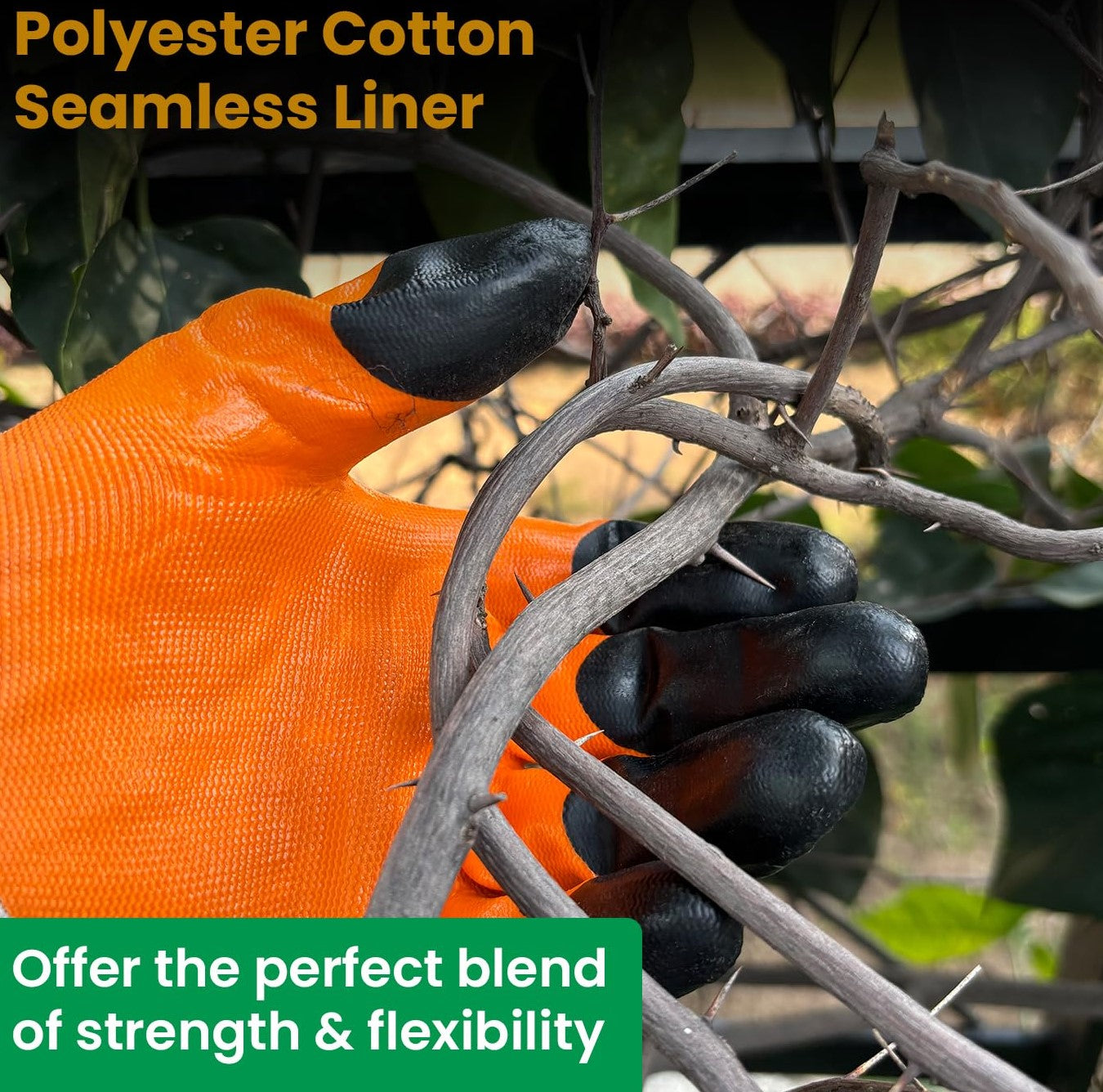 Dian Professional Gardening Gloves for Men & Women | Thorn Proof Nitrile Coated