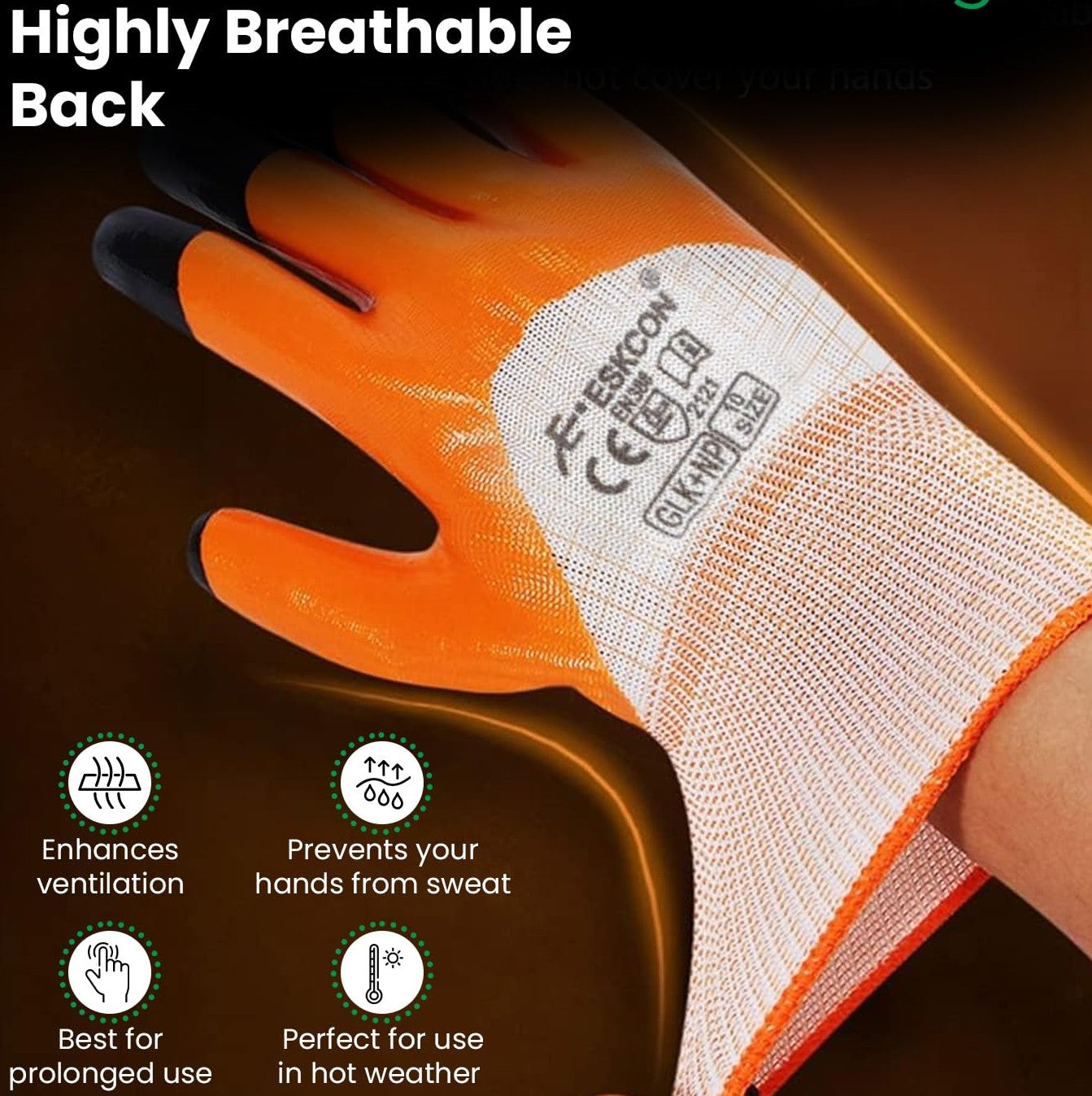 Dian Professional Gardening Gloves for Men & Women | Thorn Proof Nitrile Coated