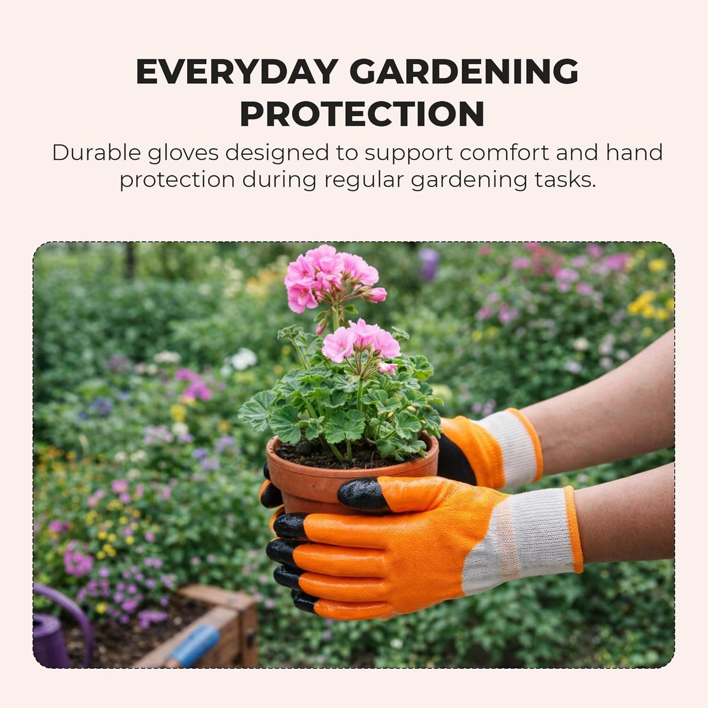 Dian Professional Gardening Gloves for Men & Women | Thorn Proof Nitrile Coated