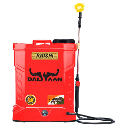 Balwaan Krishi Double Motor Battery Sprayer (12x12) BS-22D | High Pressure up to 20 feet Spray | Knapsack Sprayer | 20 Litre Tank Capacity
