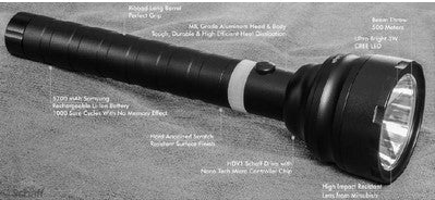 LED Rechargeable Torch - 3W Flash Light