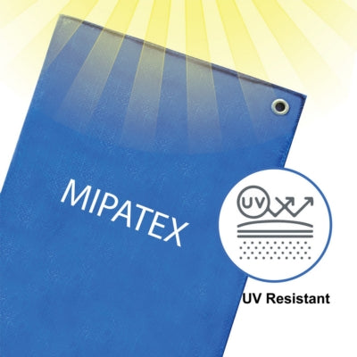Mipatex Tarpaulin / Tirpal 11 Feet x 12 Feet 200 GSM (Blue)