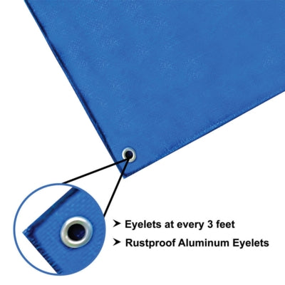 Mipatex Tarpaulin / Tirpal 36 Feet x 30 Feet 150 GSM (Blue)