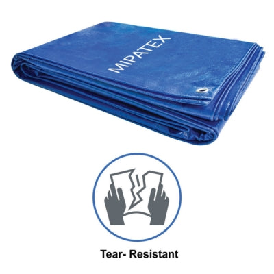 Mipatex Tarpaulin / Tirpal 12 Feet x 6 Feet 200 GSM (Blue)