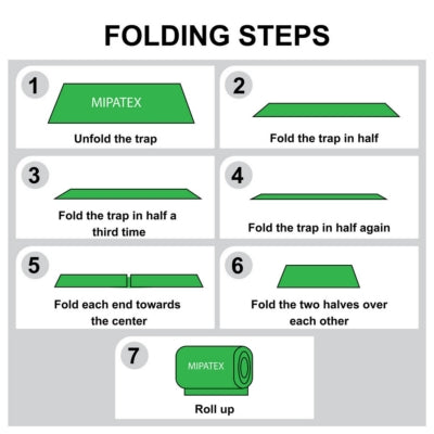 Mipatex Tarpaulin / Tirpal 8 Feet x 9 Feet 150 GSM (Green/White)