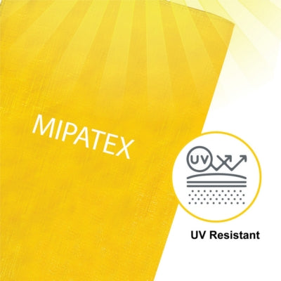 Mipatex Tarpaulin / Tirpal 36 Feet x 18 Feet 200 GSM (Yellow)