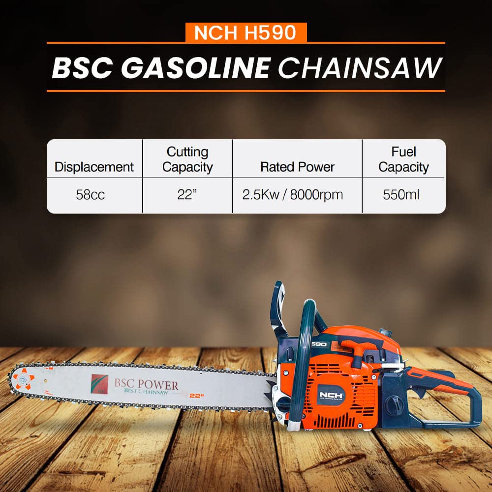 Petrol Power Chainsaw 22 inch NCH H590