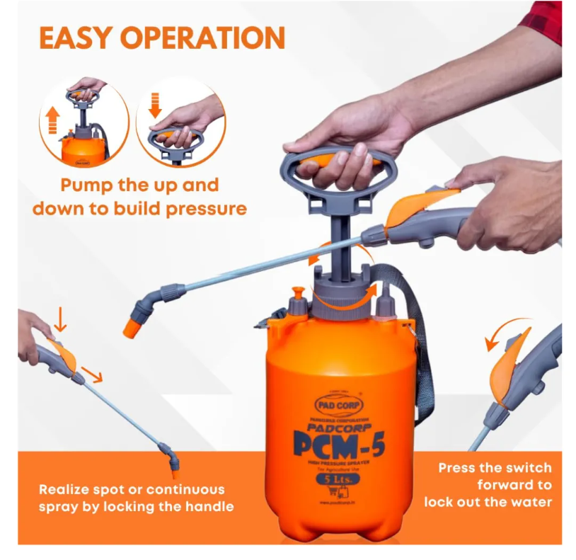 Pad Corp PCM5 High Pressure 5 Litre Sprayer